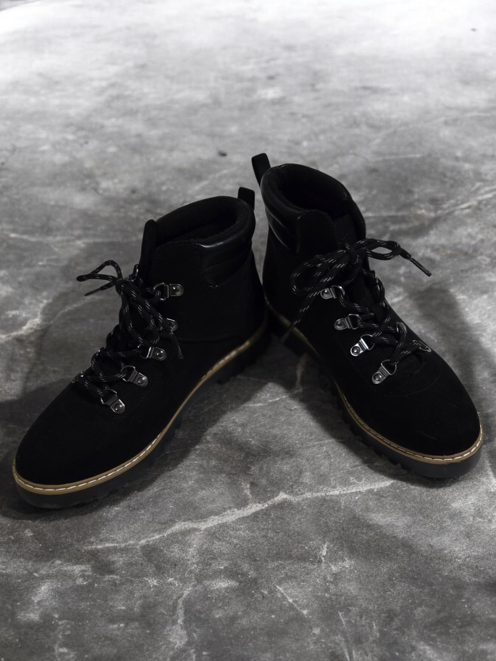 Womens Black Lace-Up Ankle Boots By Sonoma Size 8 EUC!